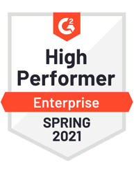 G2- High Performer Enterprise Spring 2021