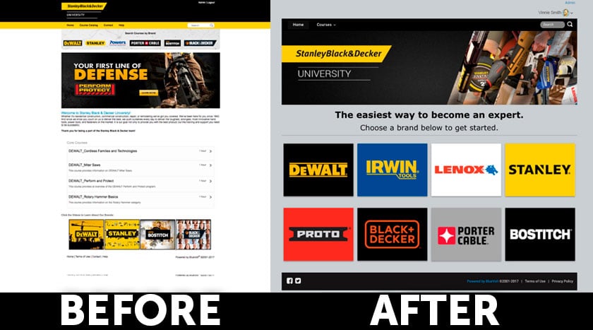 the bluevolt lms ui gets a facelift