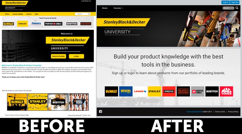 the bluevolt lms ui gets a facelift